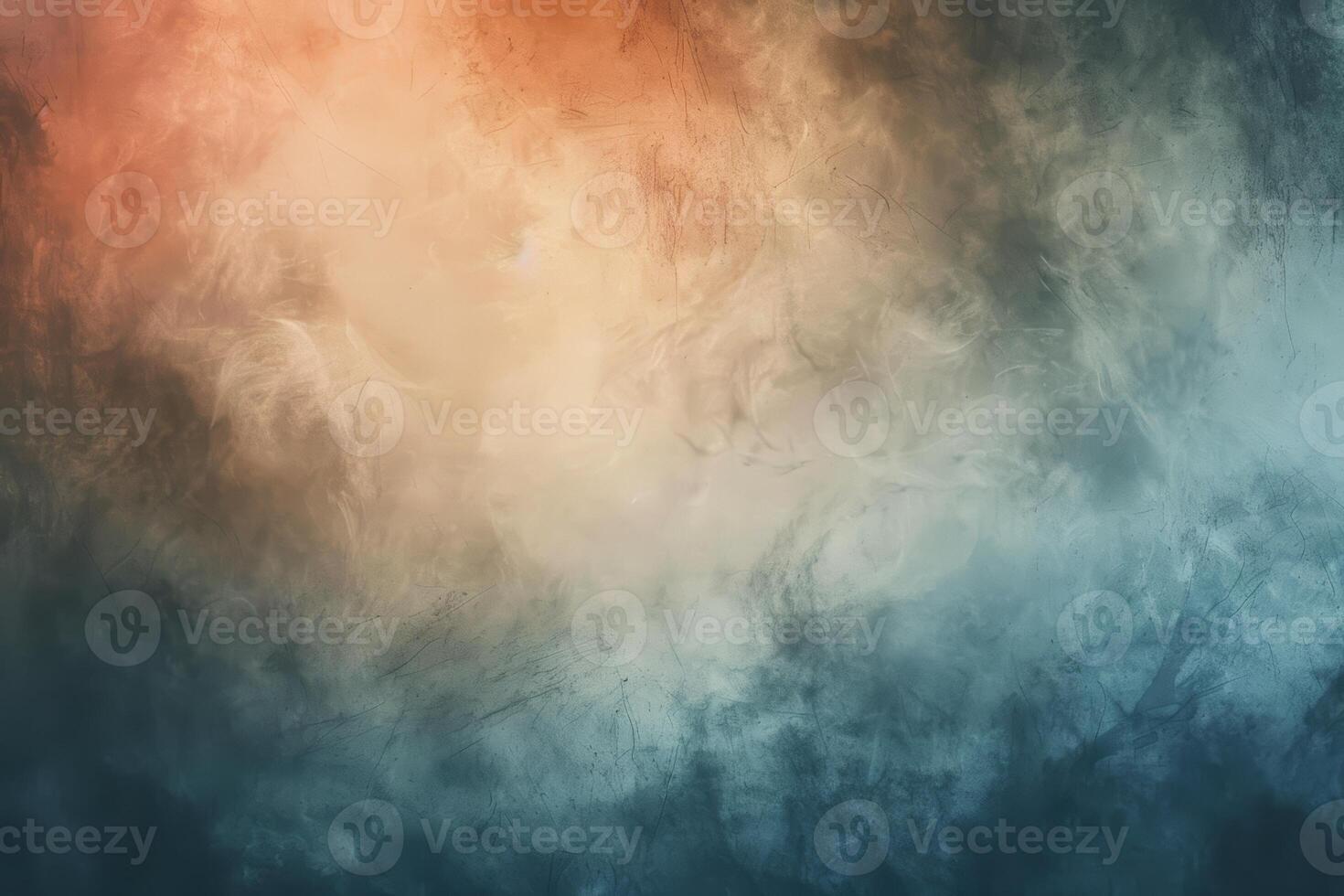 AI generated Warm and Cool Abstract Smoke Texture photo