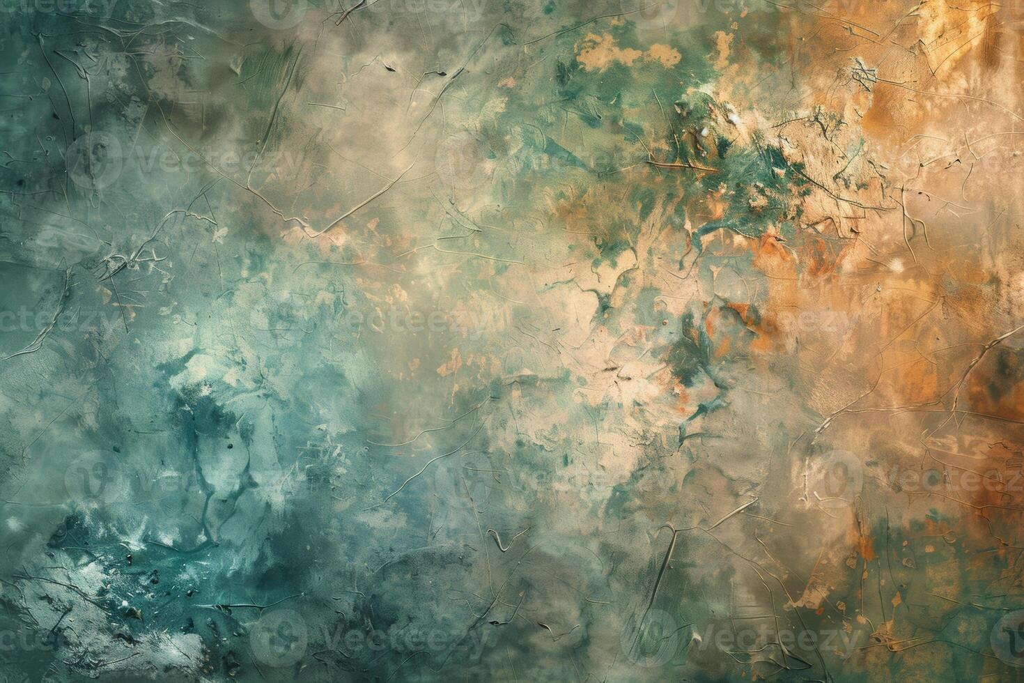 AI generated Abstract Turquoise Rust Texture photo