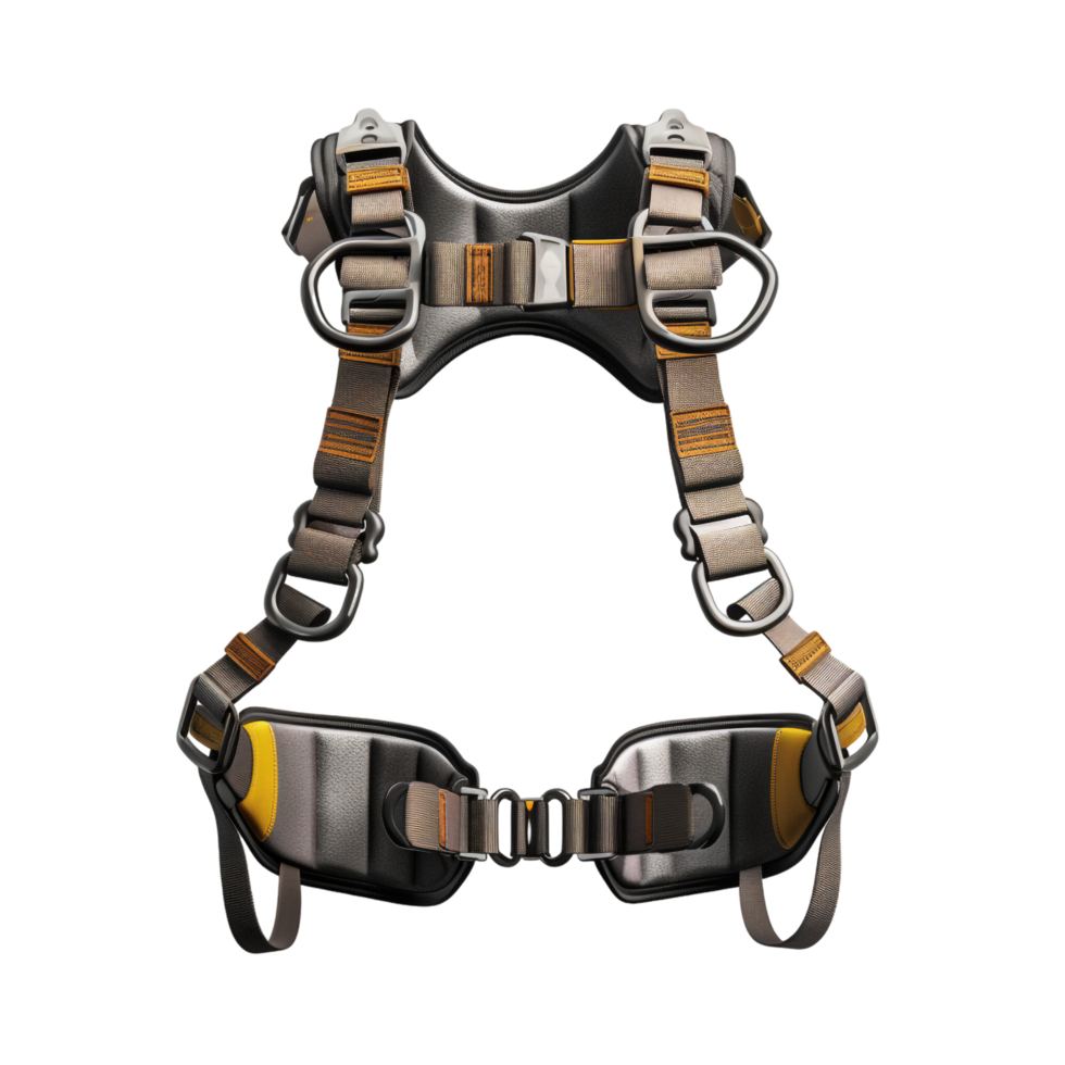AI generated Climbing harness against transparent background - Ai generated png