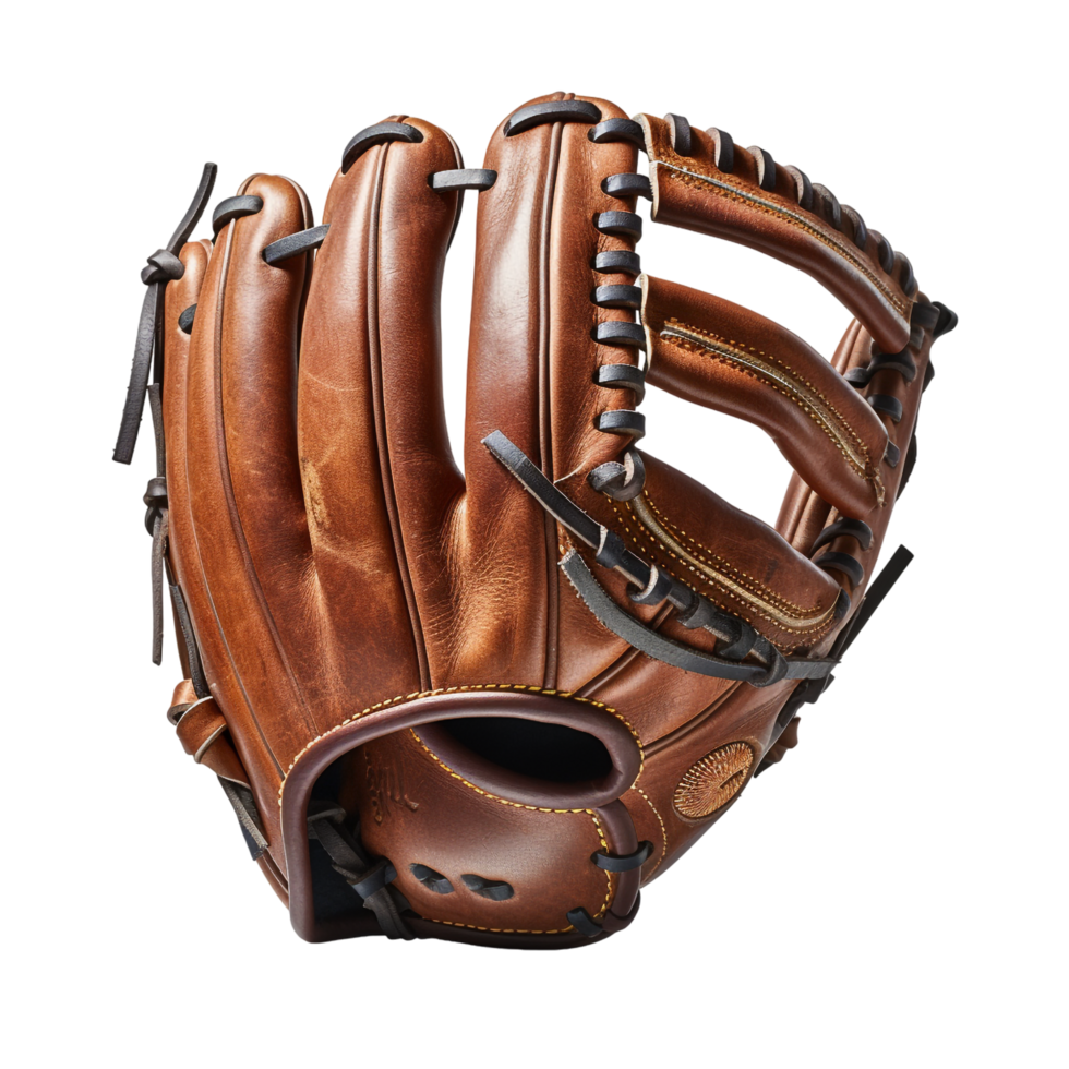 AI generated Baseball glove against transparent background - Ai generated png