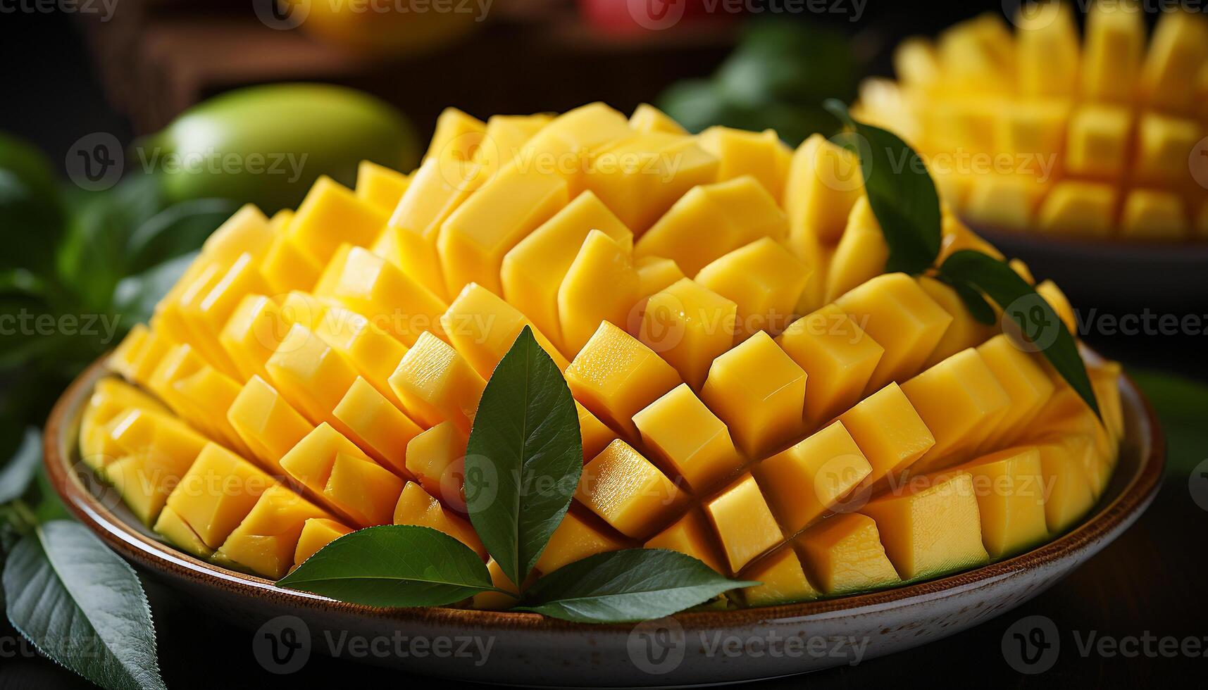 ai generado frescura de naturaleza sano comiendo, dulce alimento, orgánico bocadillo generado por ai foto