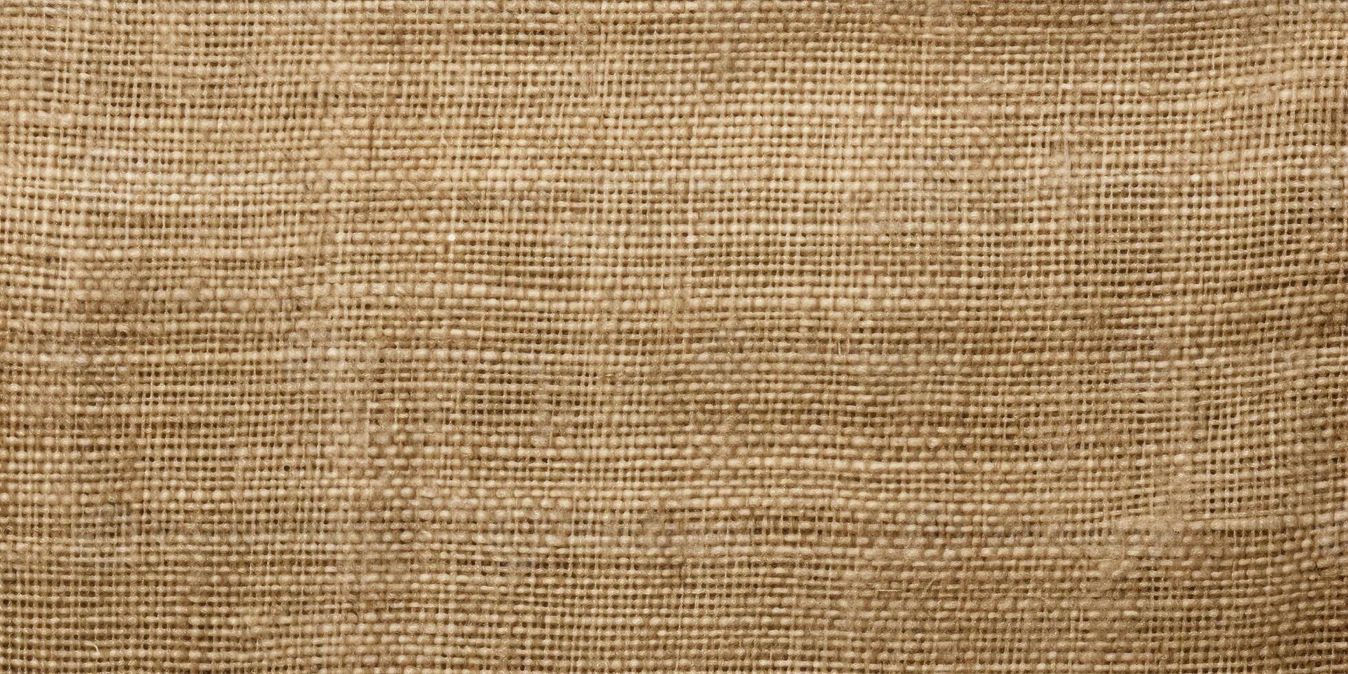 AI Generated Hessian Sack Texture. Rough Fabric, Linen Cloth Background. Brown Burlap Surface. Natural Sackcloth. Generative AI photo