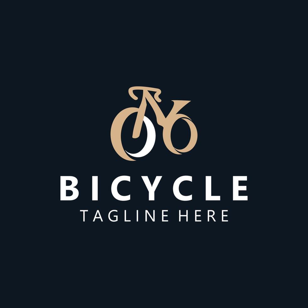 Bicycle logo template design inspiration. Bicycle store Quality symbol icon vector