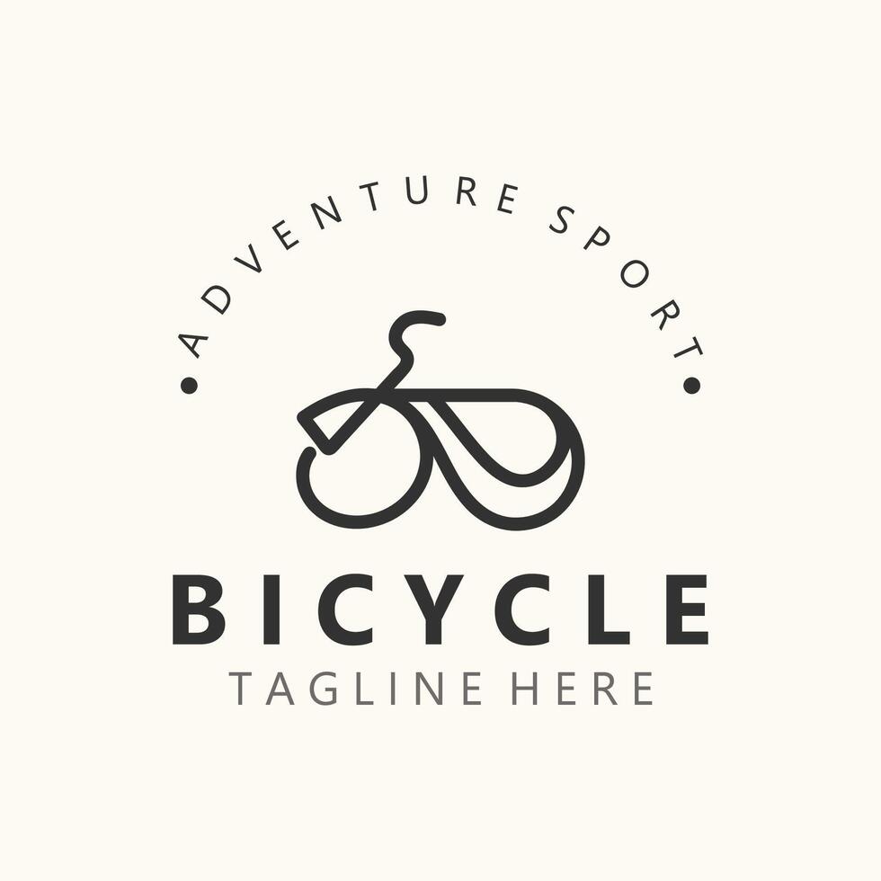 Bicycle logo template design inspiration. Bicycle store Quality symbol icon vector