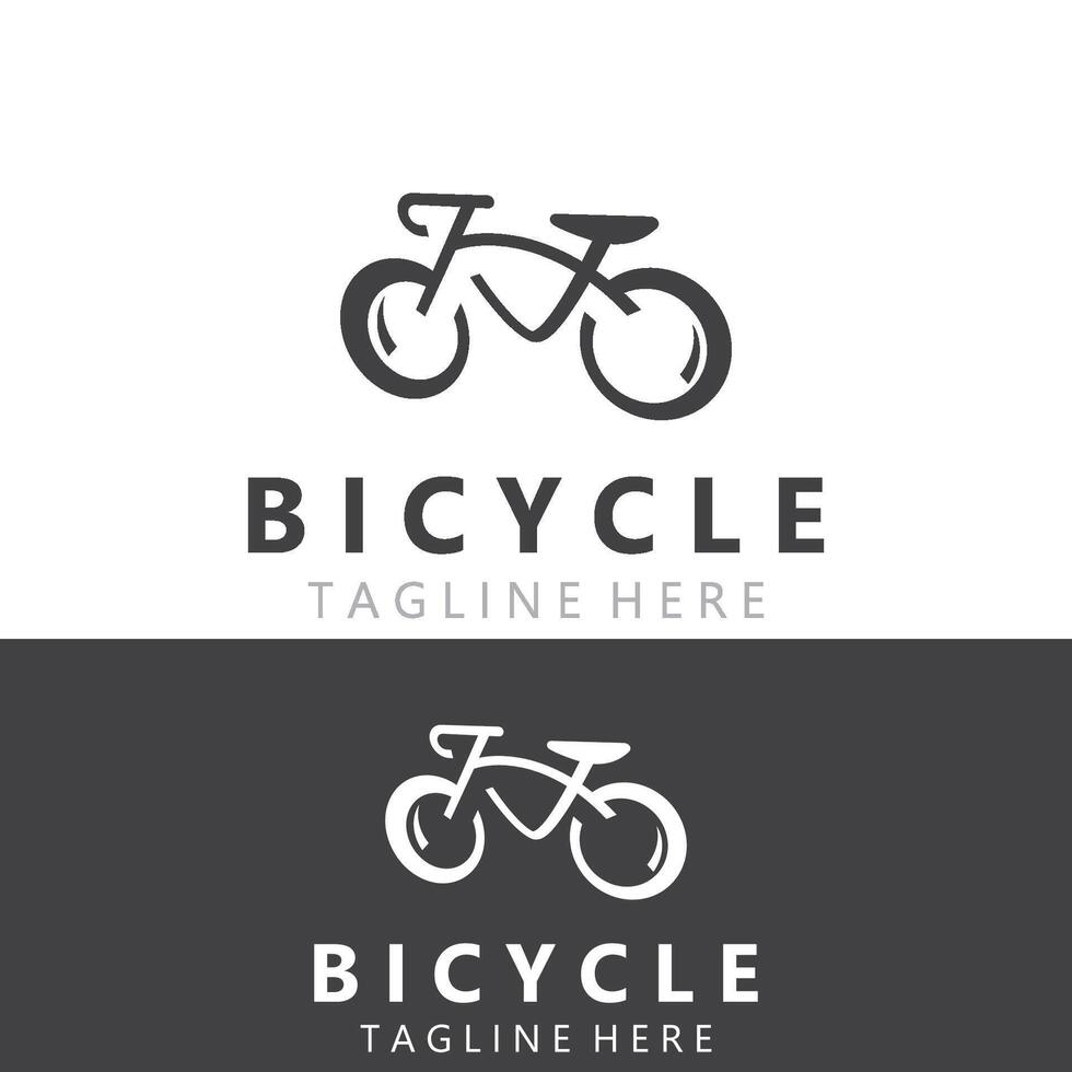 Bicycle logo template design inspiration. Bicycle store Quality symbol icon vector