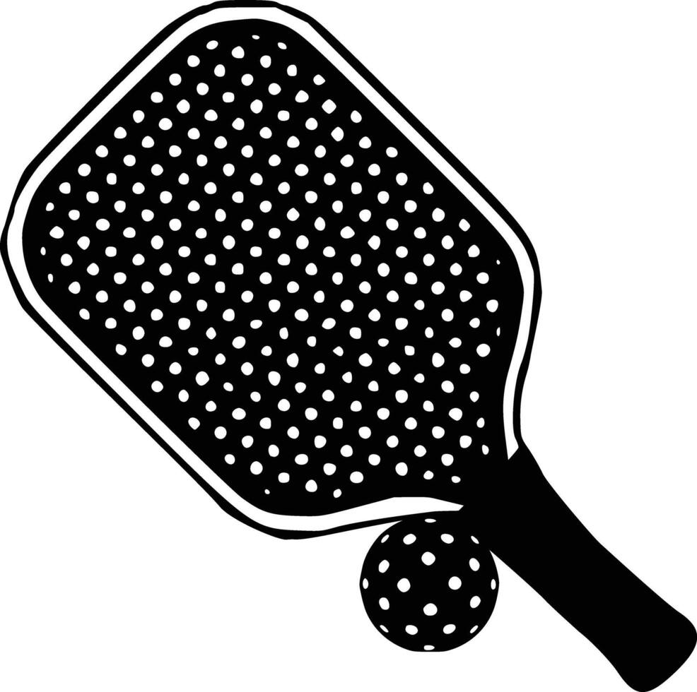 vector pickleball paletas silueta, pepinillo club y íconos vector ilustración, pickleball paletas plano vector icono, alto calidad vector