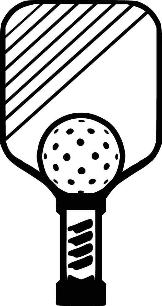 vector pickleball paletas silueta, pepinillo club y íconos vector ilustración, pickleball paletas plano vector icono, alto calidad vector