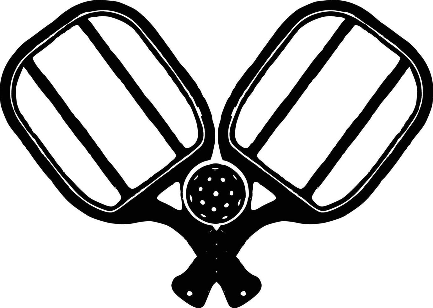 Vector Pickleball Paddles silhouette,Pickleball club and icons vector illustration, Pickleball Paddles flat vector icon, High quality vector