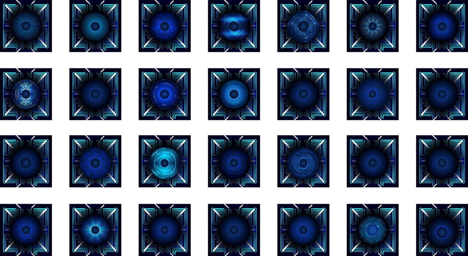 eye circuit digital technology vector