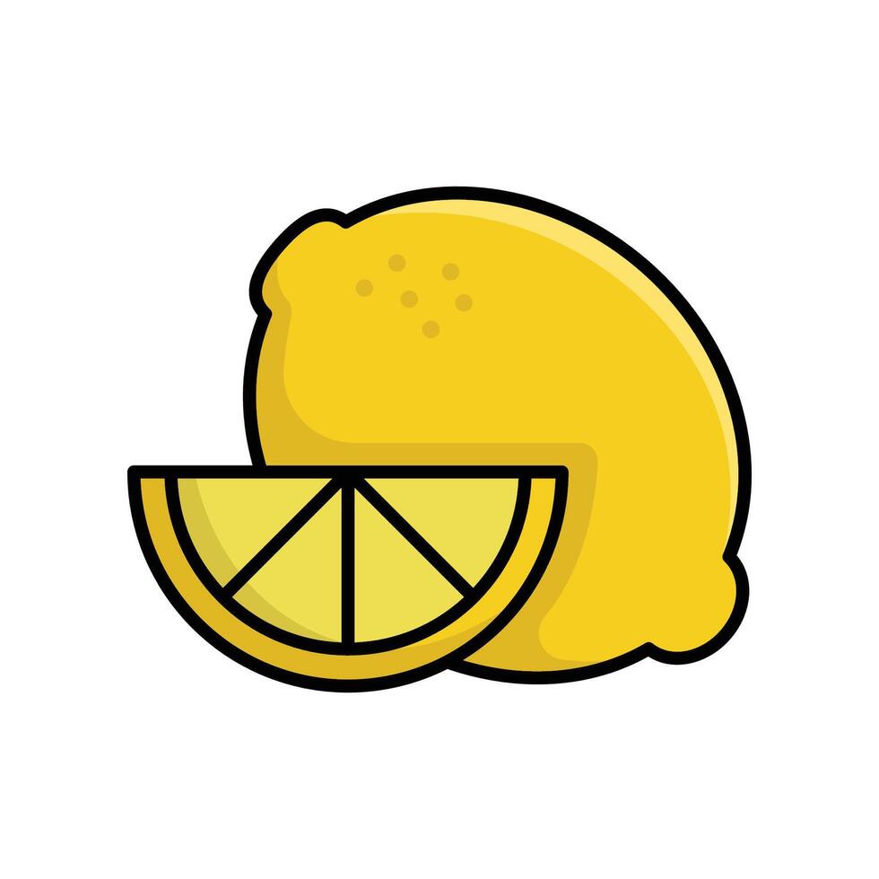 lemon icon vector design template simple and clean