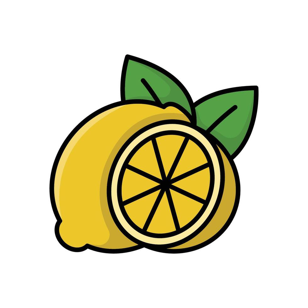 lemon icon vector design template simple and clean