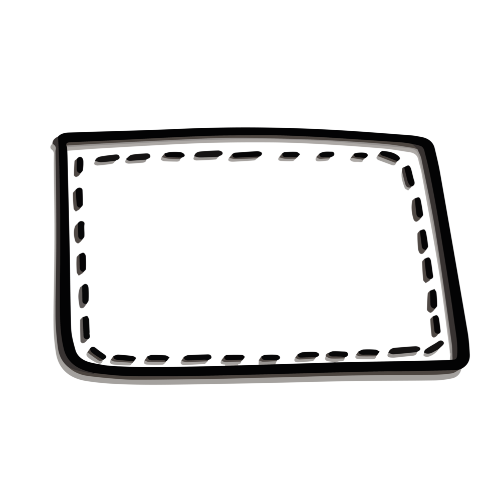 square shape dotted line png