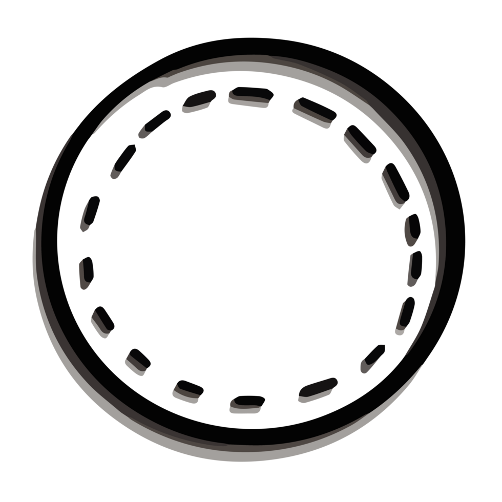 dotted line circle dots png