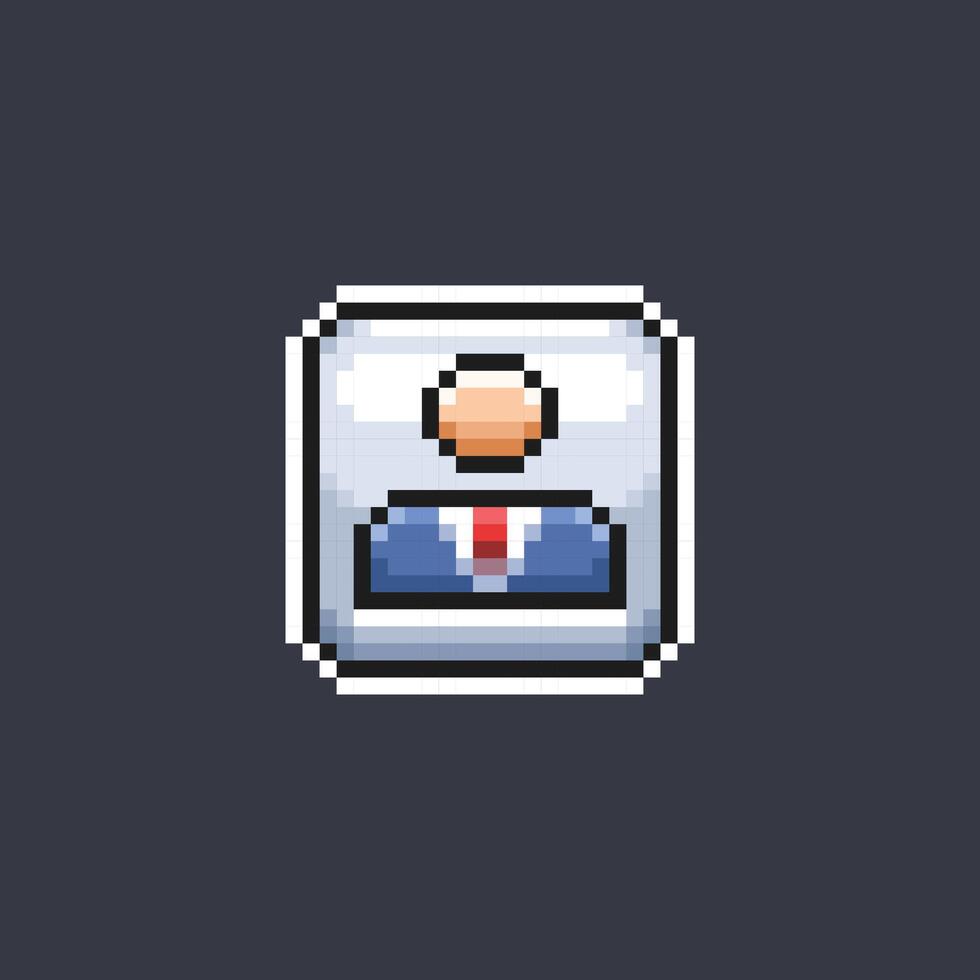 people sign in pixel art style vector