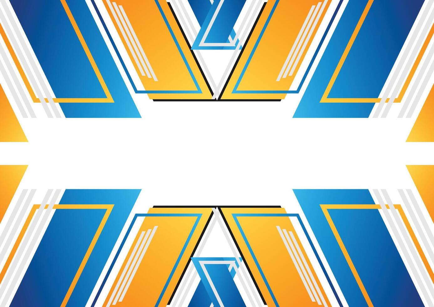 modern design blue and yellow geometric background vector