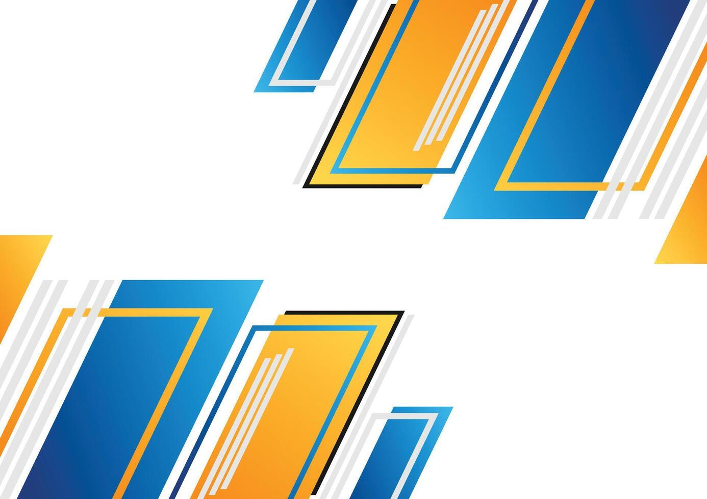 blue and yellow geometric background modern design vector