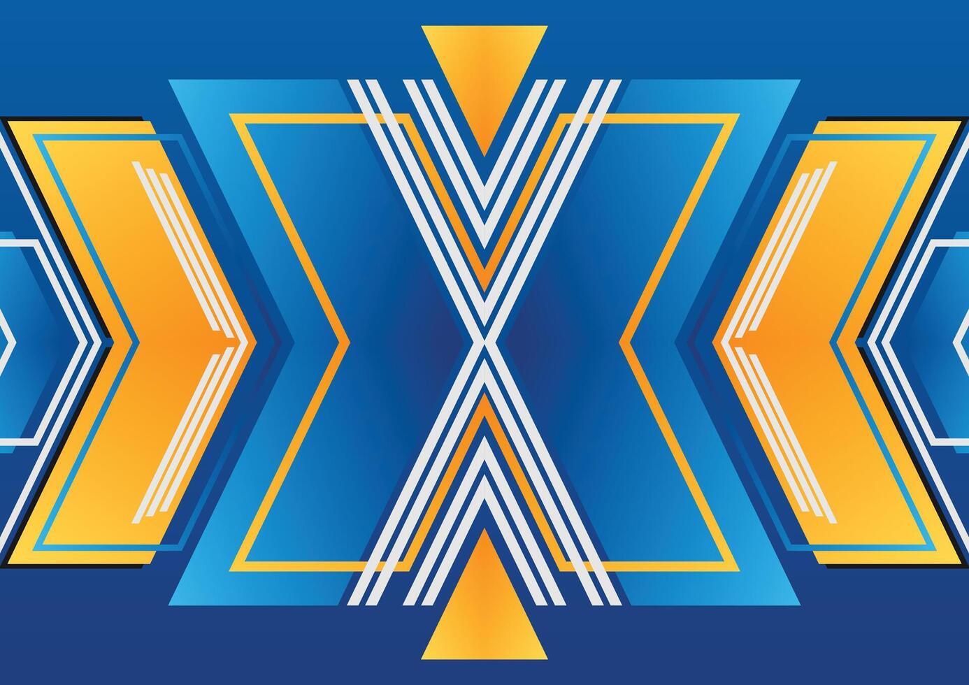 abstract geometric background gradient blue and yellow vector