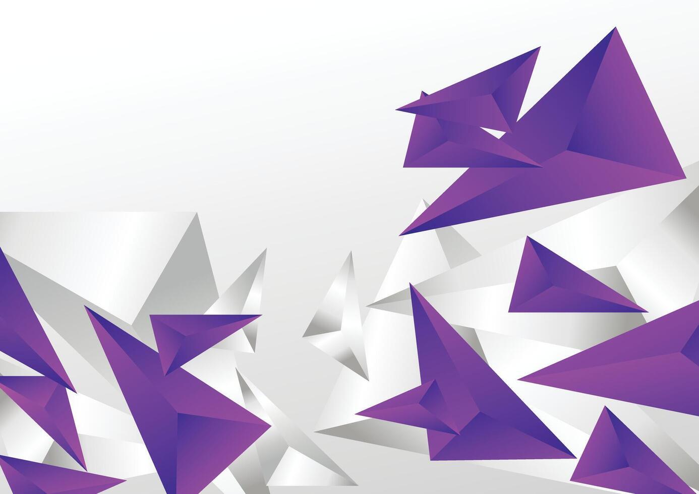 geometric purple with silver modern background vector