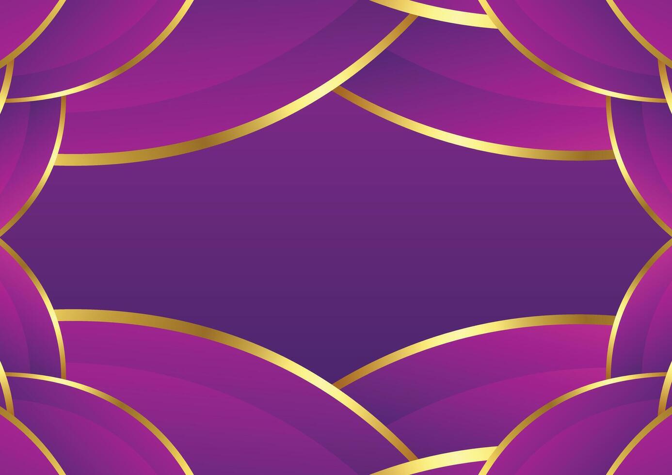 purple with gold modern background design vector