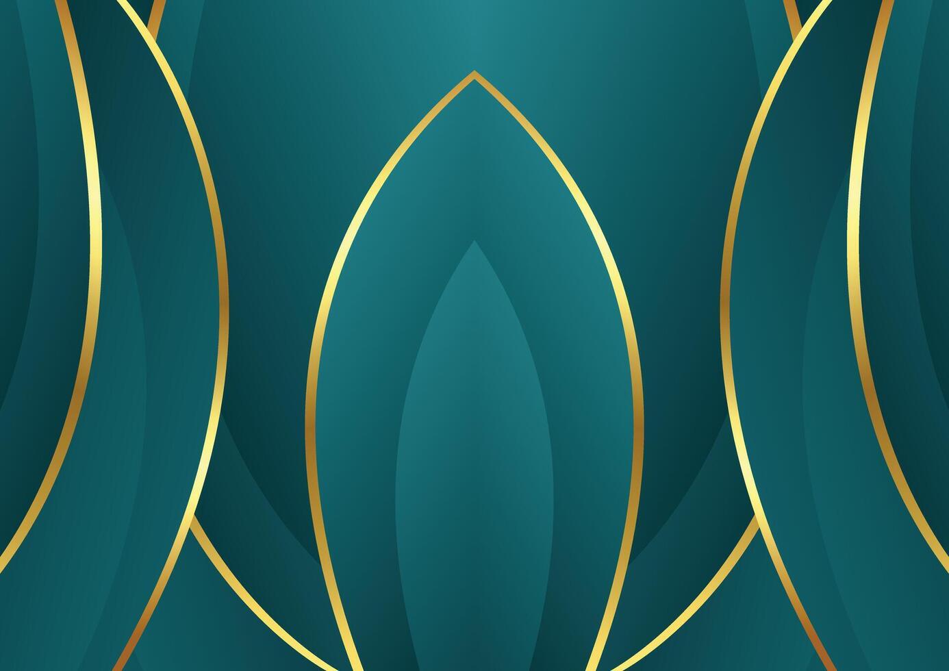 abstract design tosca and golden luxury background vector