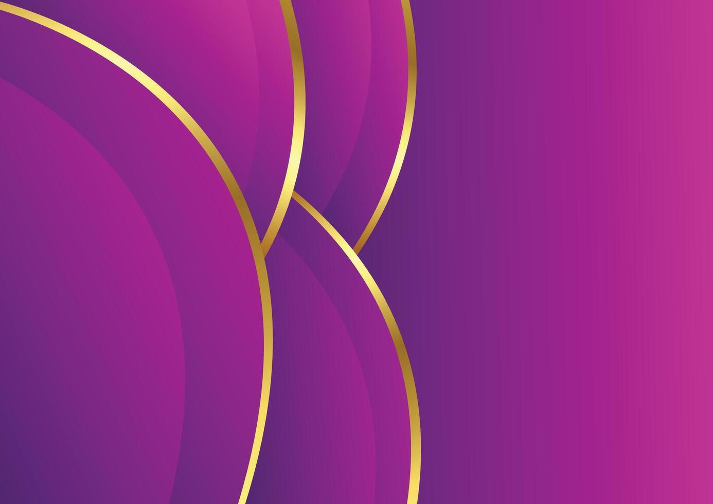 purple with golden luxury modern background vector