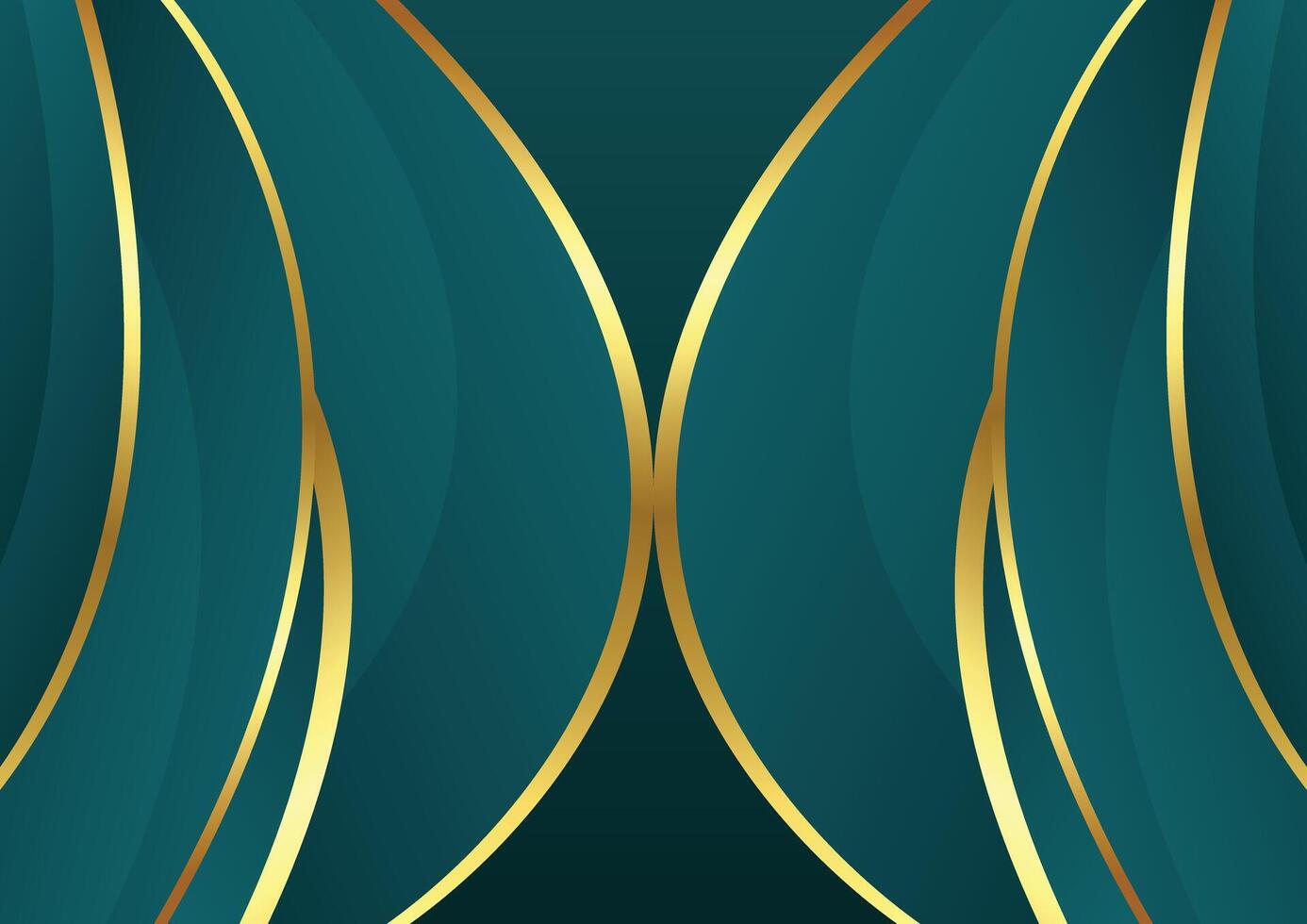 abstract background tosca and golden luxury vector