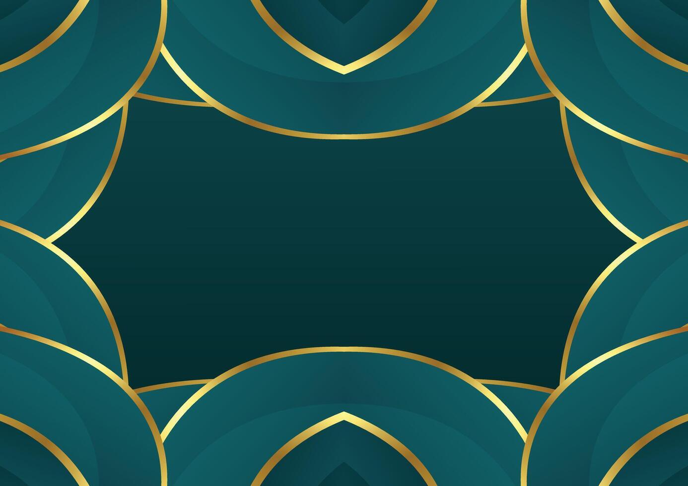 green tosca and golden luxury background vector