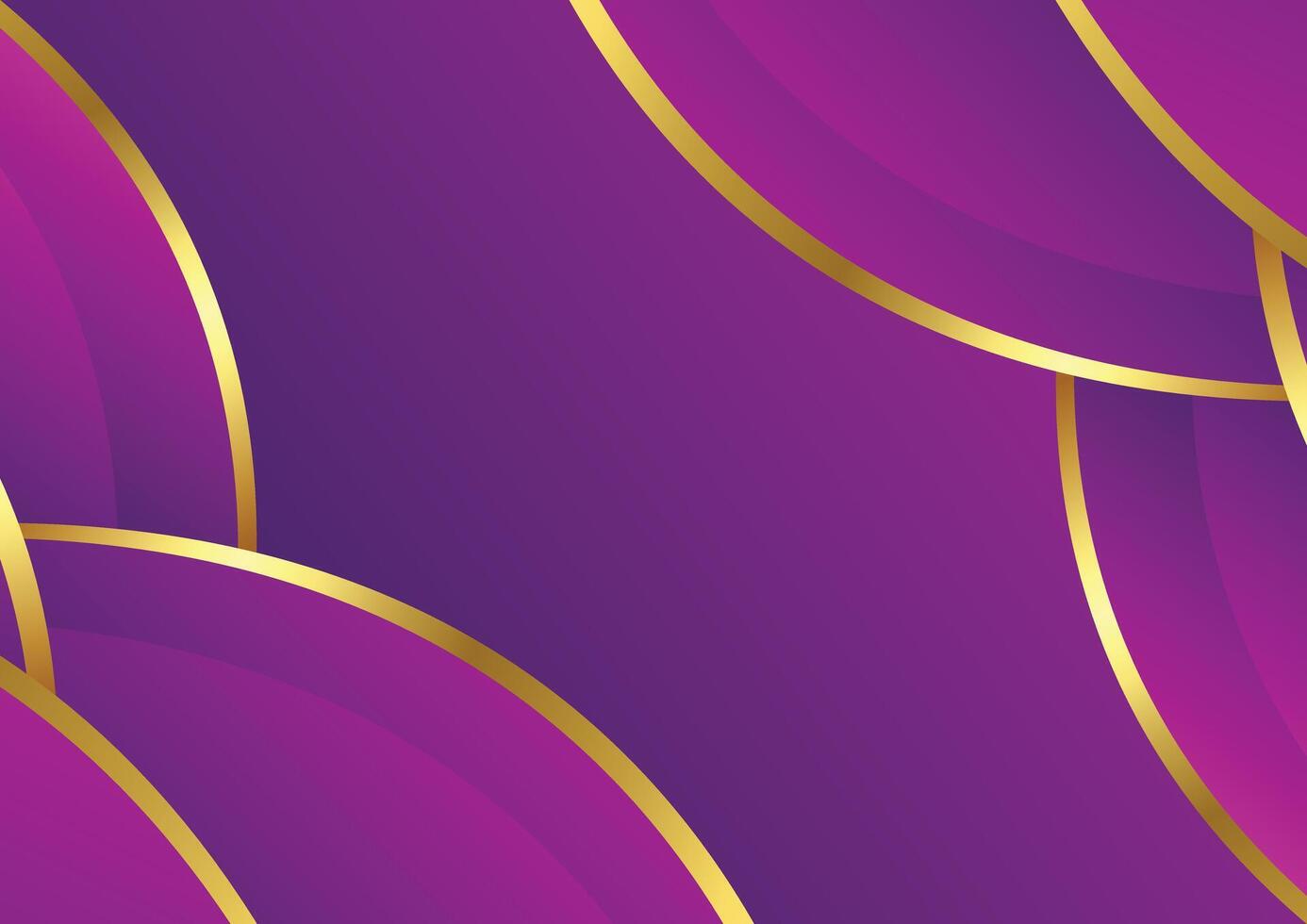 purple with gold abstract background design vector