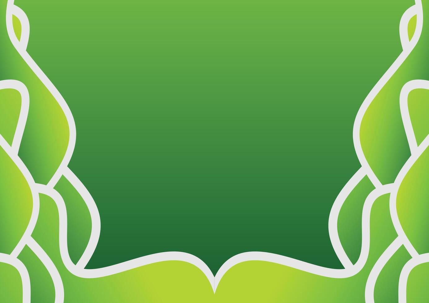 abstract green wave background design vector