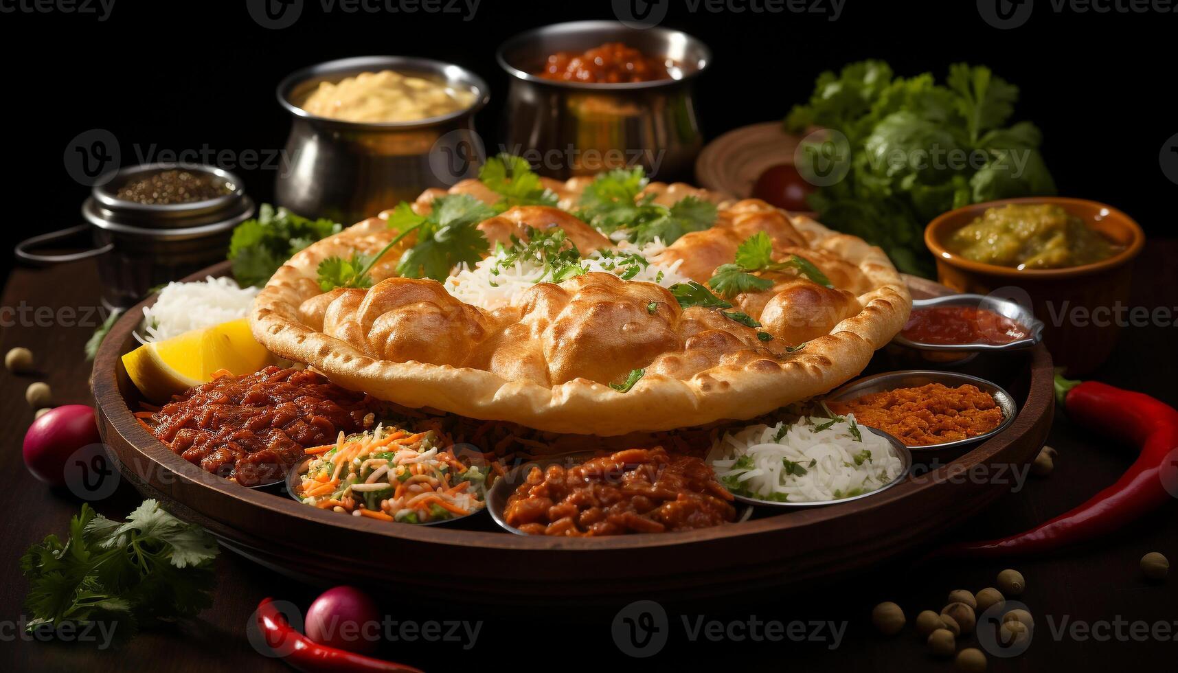 AI generated Freshness and spice enhance the gourmet meat taco meal generated by AI photo