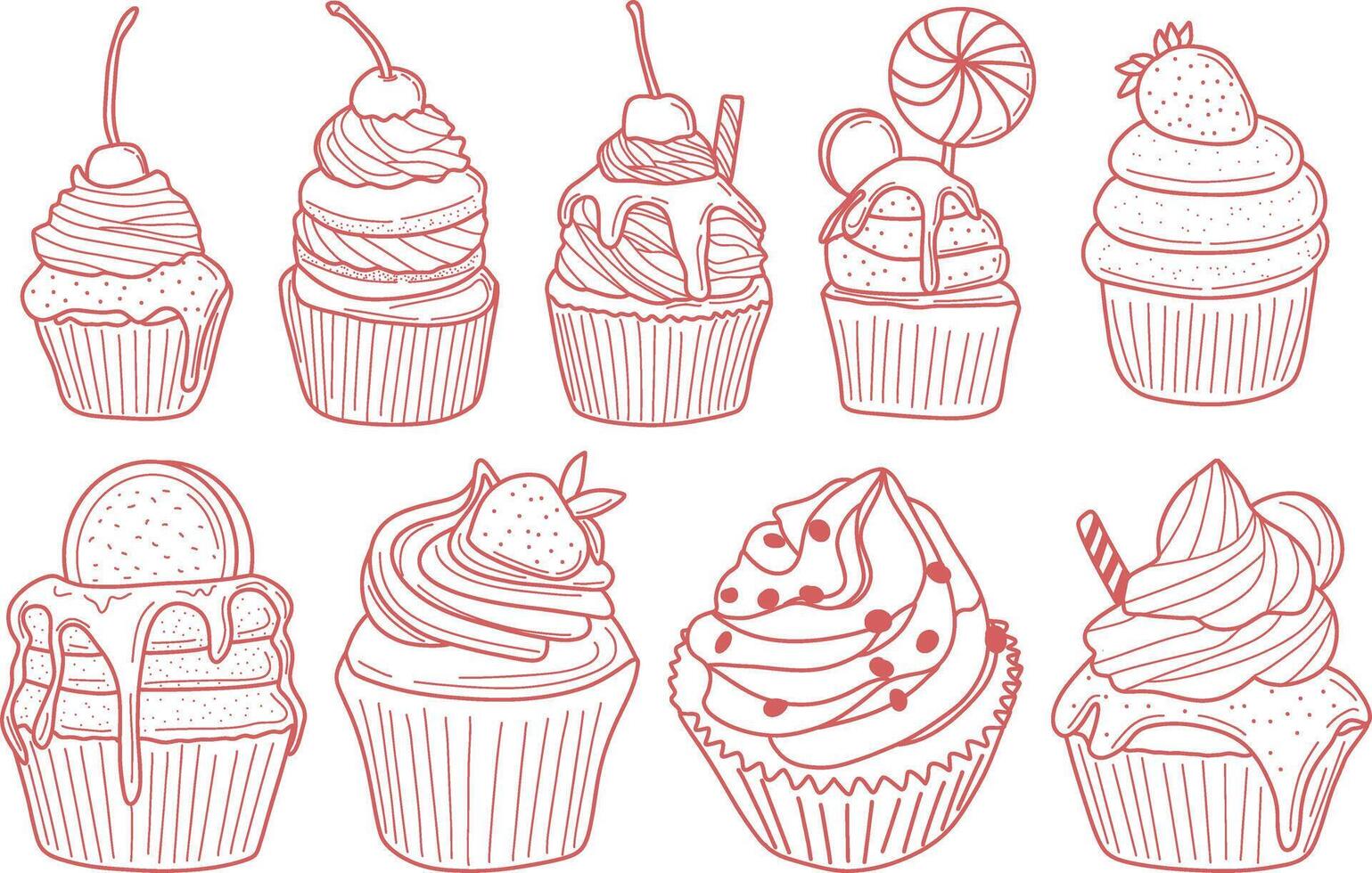 Cupcake Sweet Cake vector