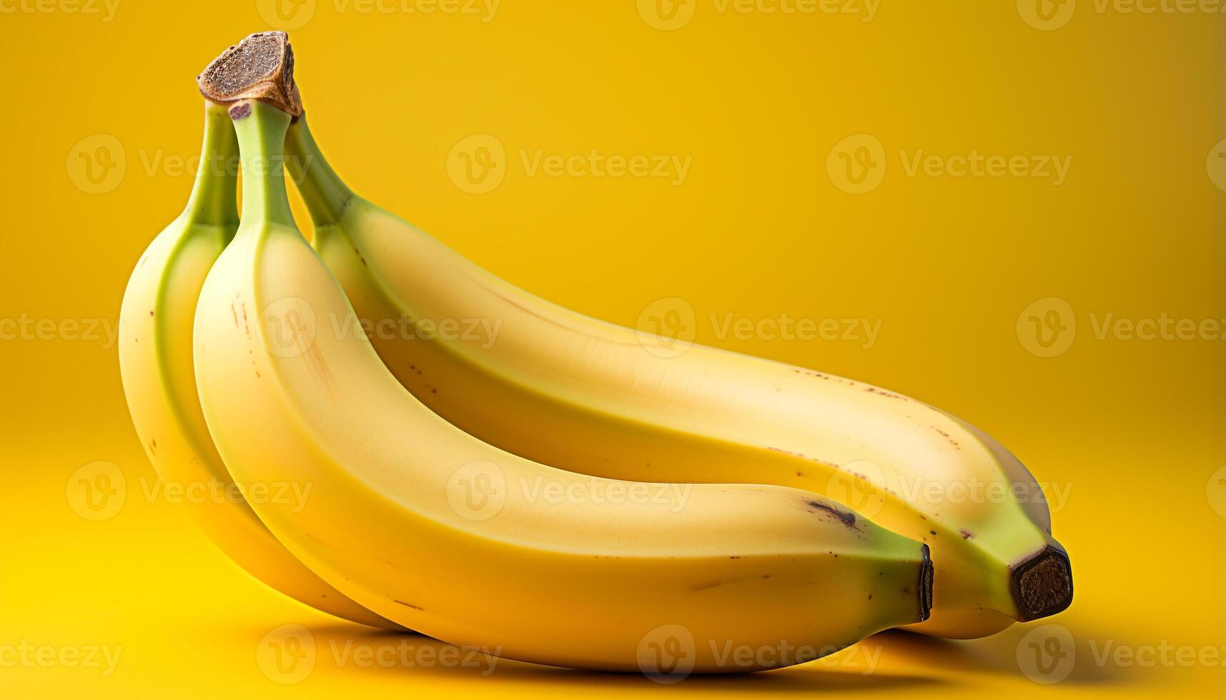 AI generated Fresh, ripe banana a healthy, tropical snack generated by AI photo