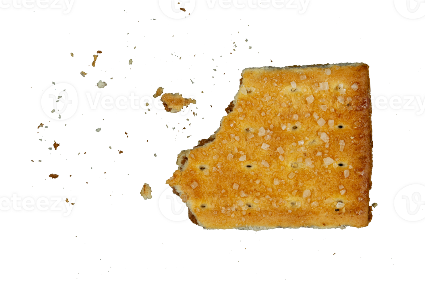 bite of cookies with crumbs png