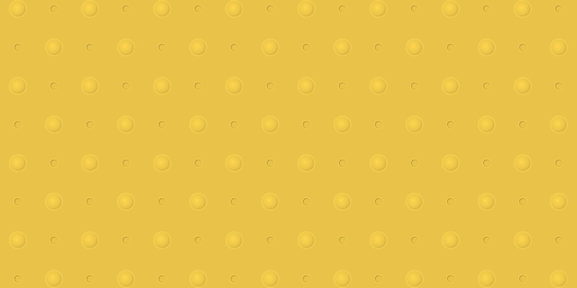 Yellow background with 3D circle shape pattern paper cut style vector illustration.
