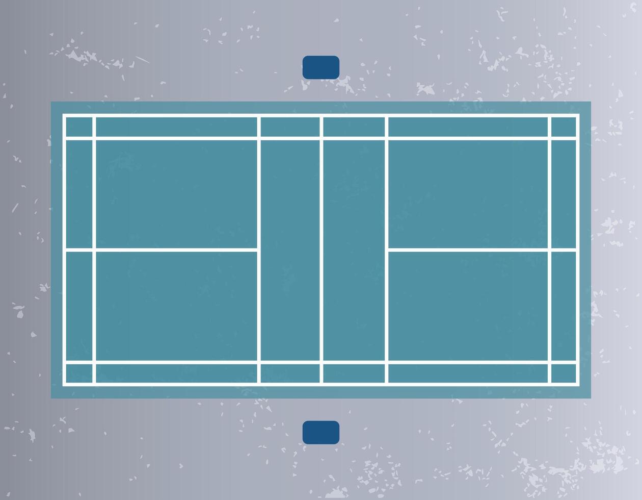 calle bádminton campo vector