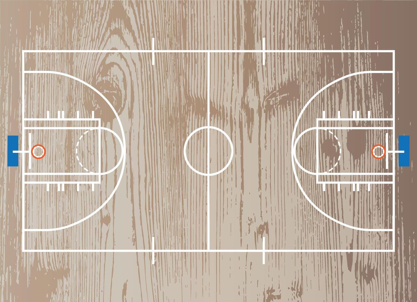 baloncesto madera campo vector