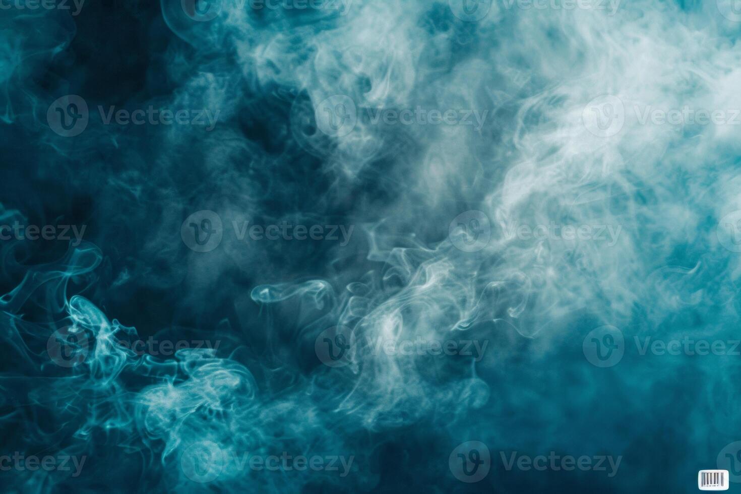 AI generated Abstract Blue Smoke Texture photo