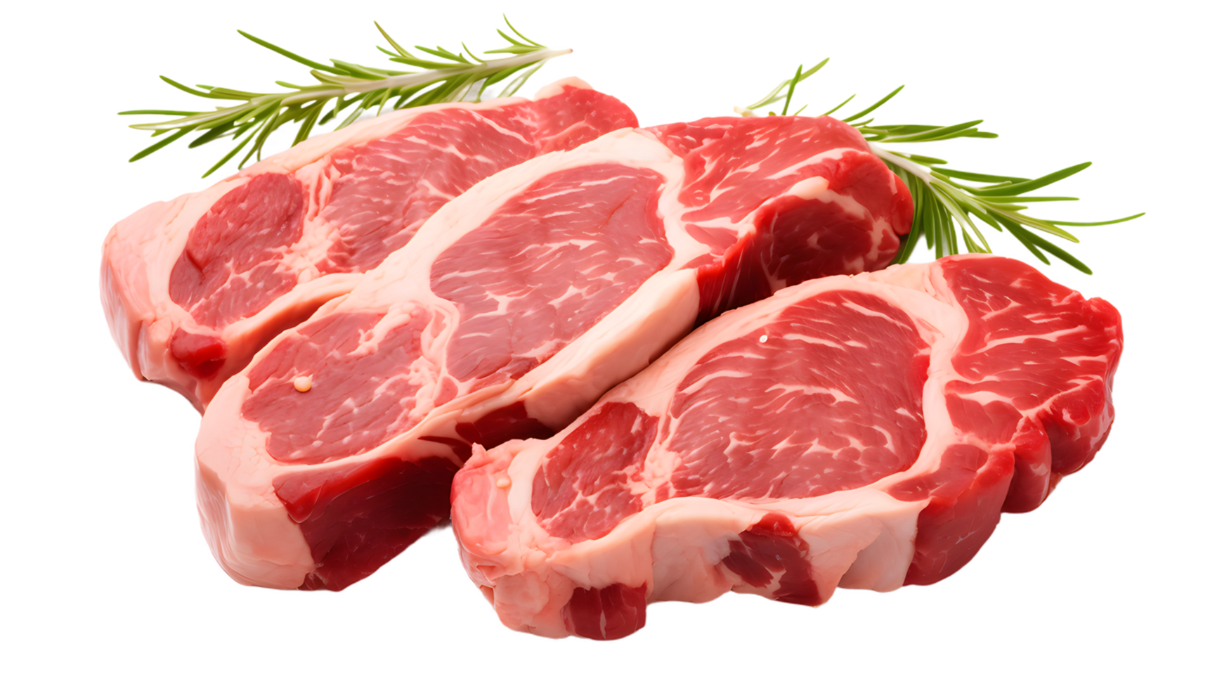 AI generated Raw beef meat on transparent background png
