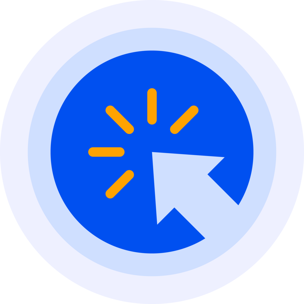 click cursor pointer modern icon illustration png