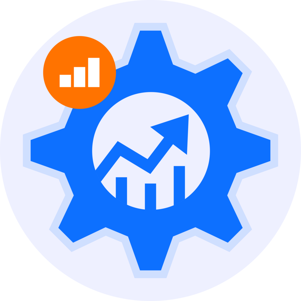 business growth modern icon illustration png