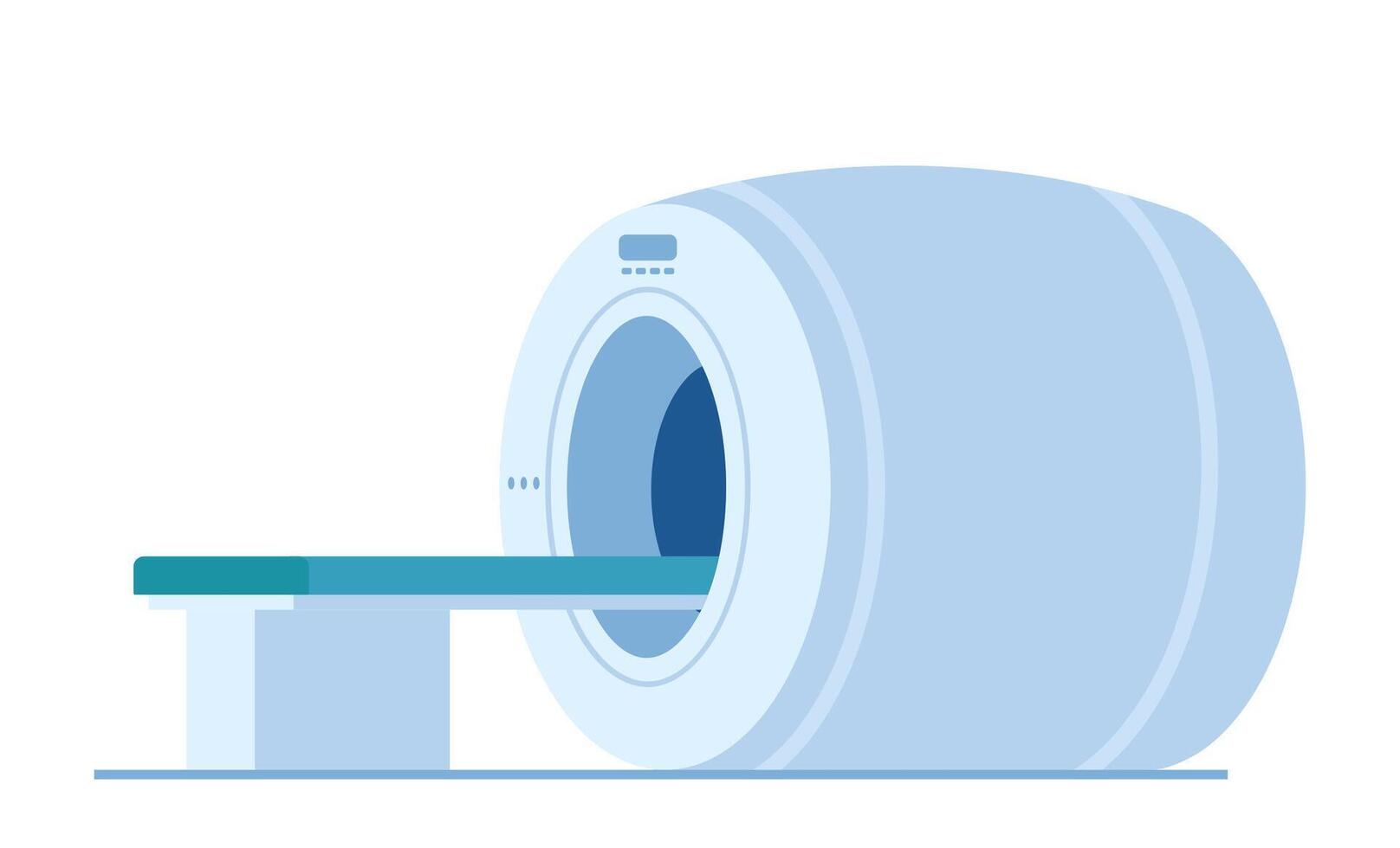 resonancia magnética, ultrasonido escanear o Connecticut radiología diagnóstico, médico máquina. mri escáner para magnético resonancia imágenes, tomografía o radioterapia, clínica y hospital diagnósticos dispositivo. vector ilustración.