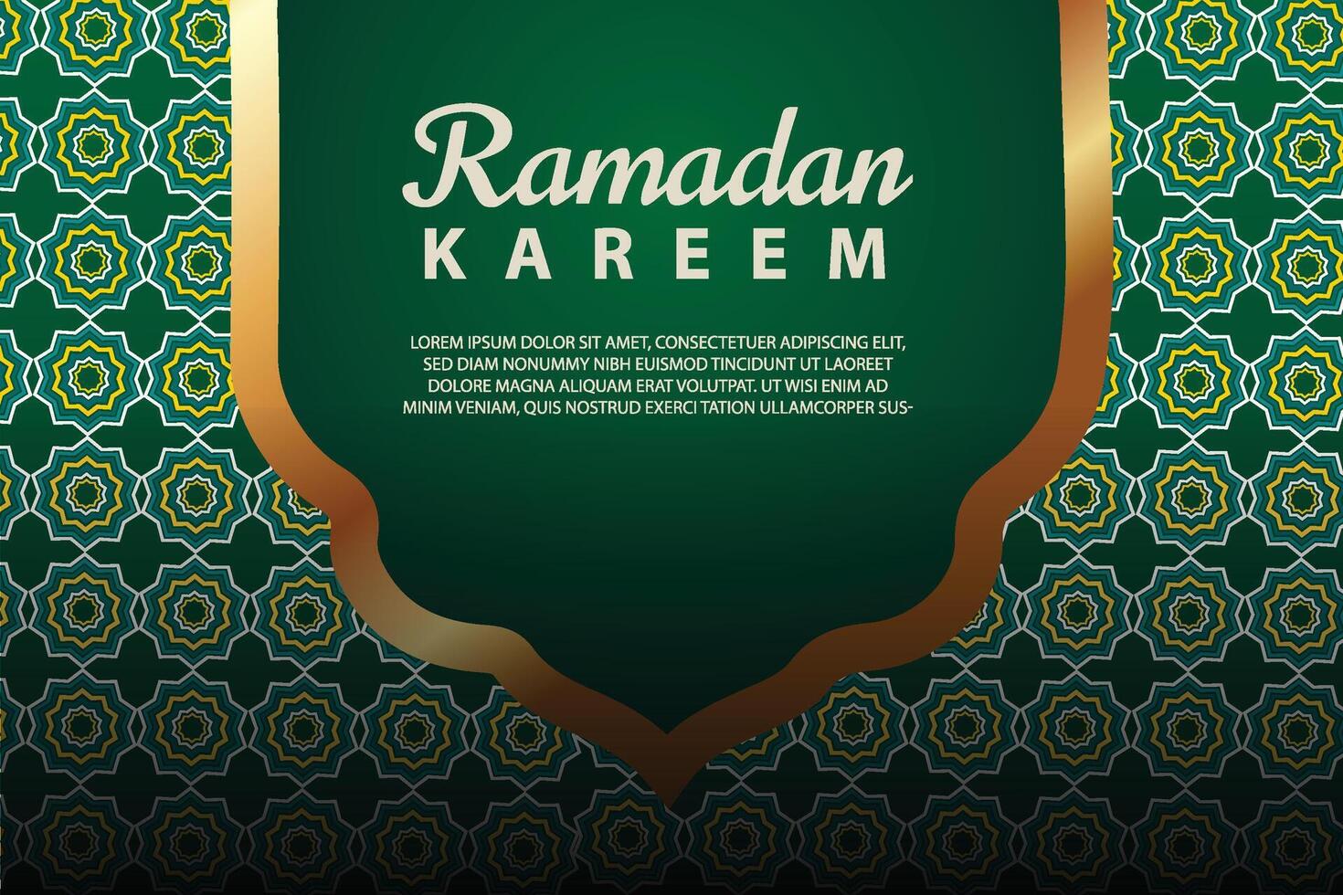 Ramadan Kareem Background,  greeting banner Ramadan Islamic ornament  background design with lamp, lantern, colorful social media banner, promotion vector