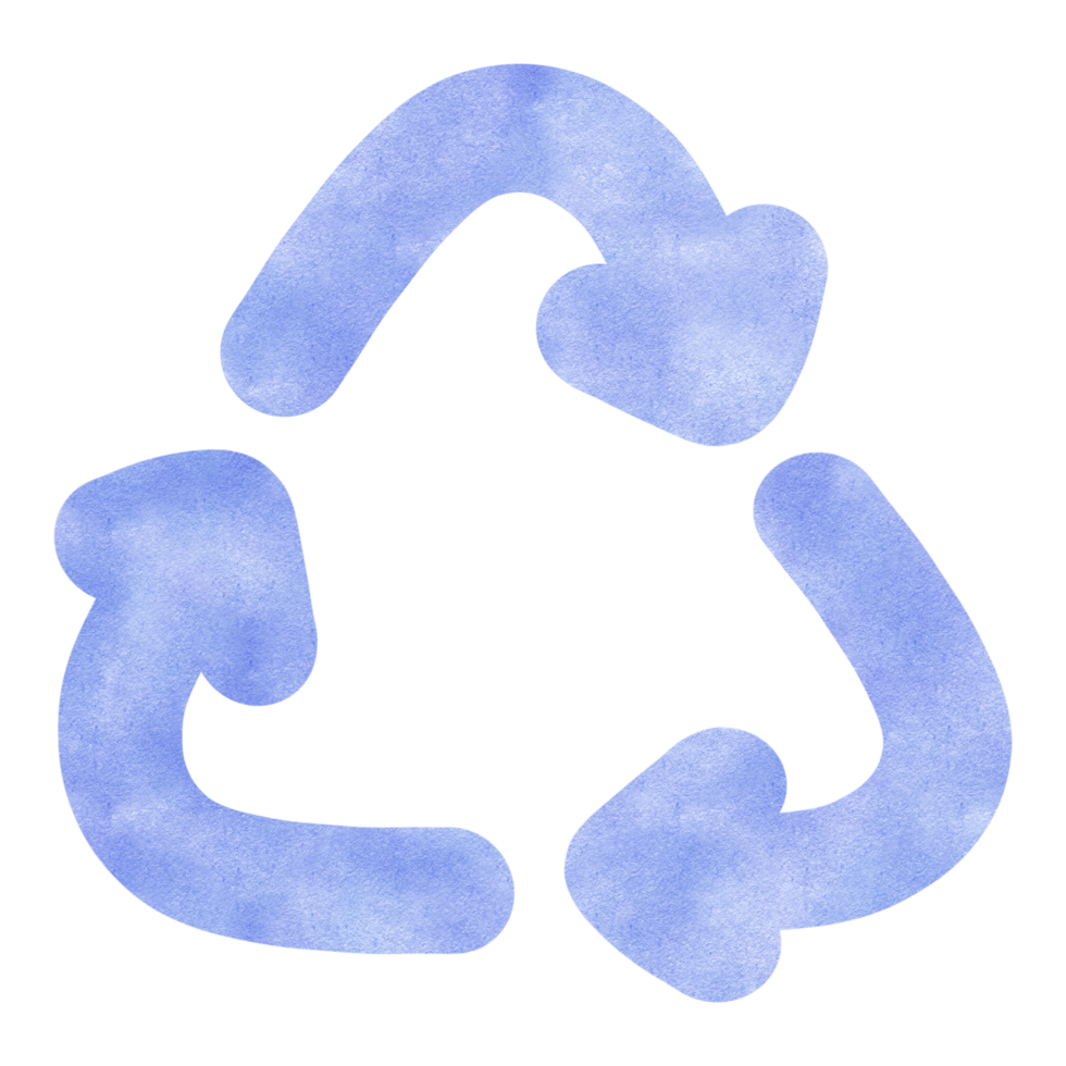 Color blue reuse symbol png