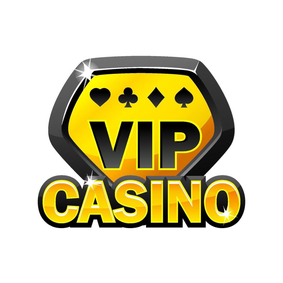 vector VIP casino. icono casino con un diamante símbolo