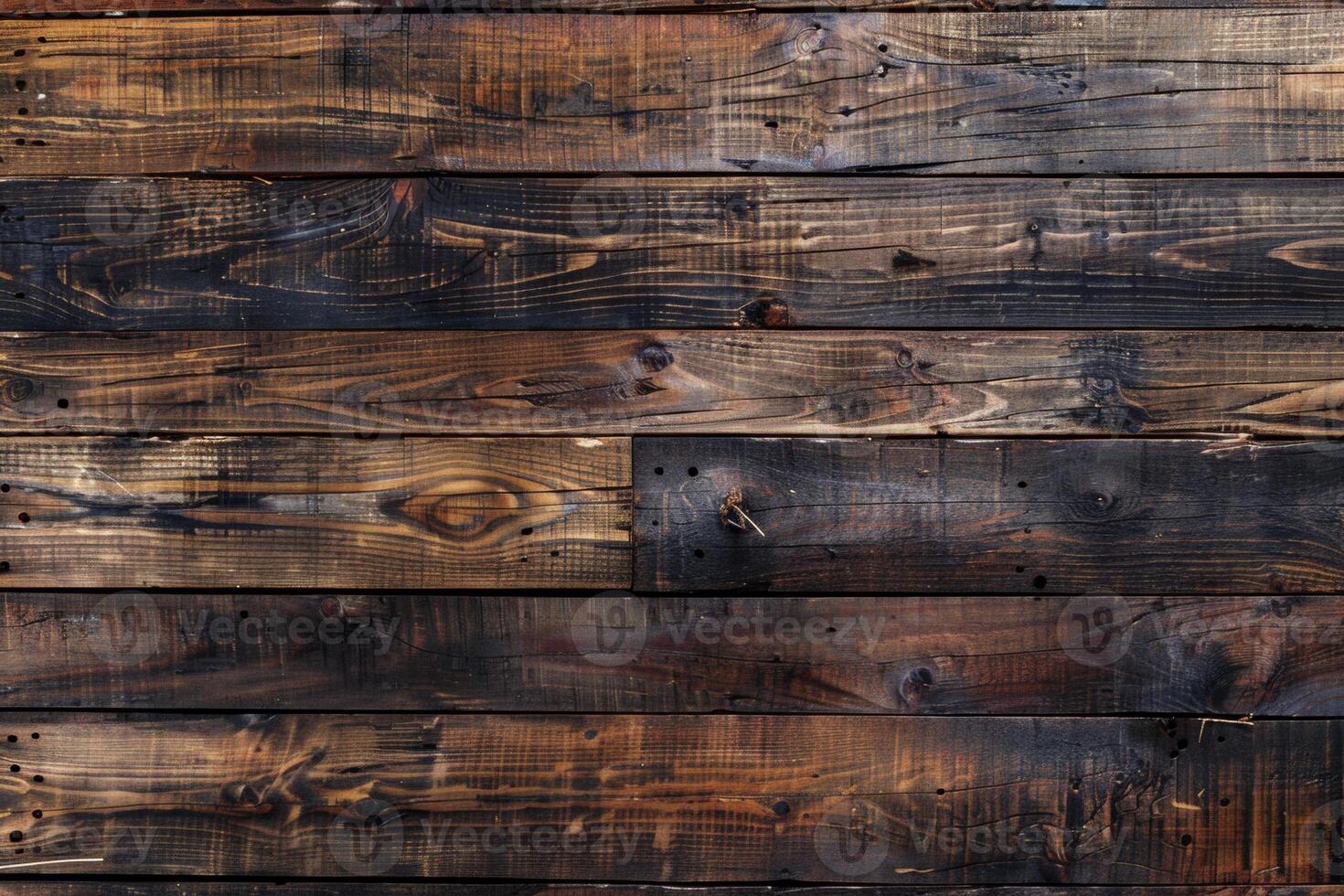 AI generated Rustic Wooden Plank Wall photo