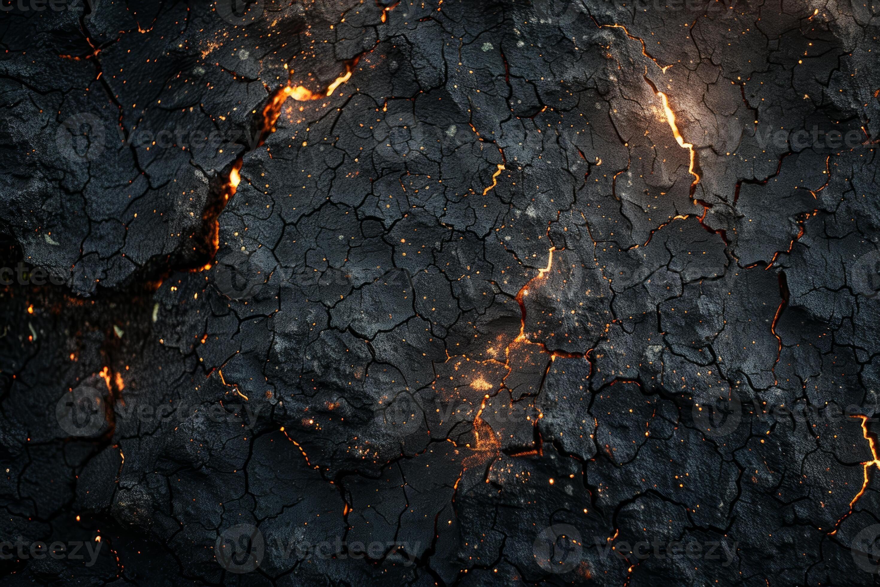 cracked lava foams