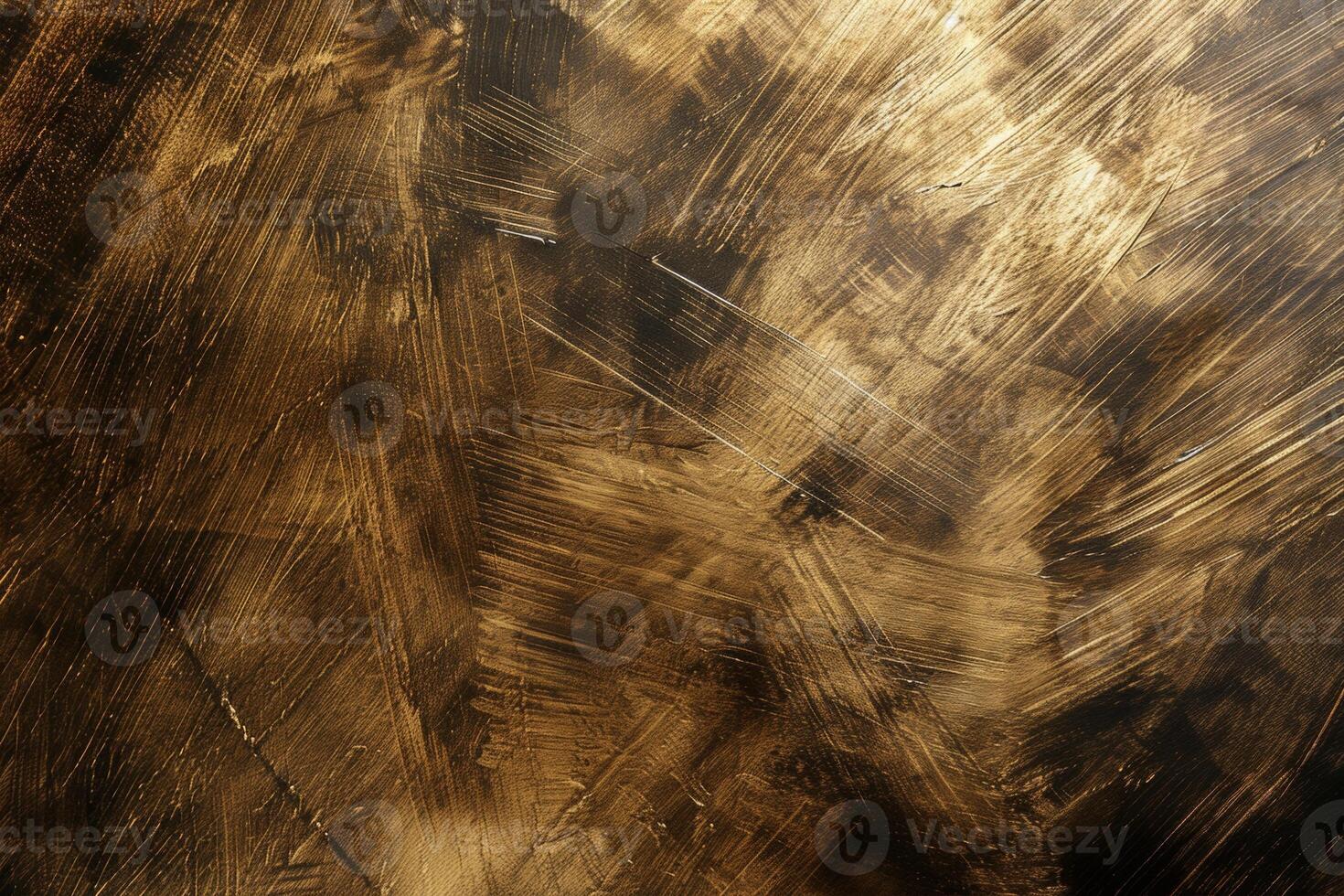 AI generated Textured Gold Brushed Metal Surface photo