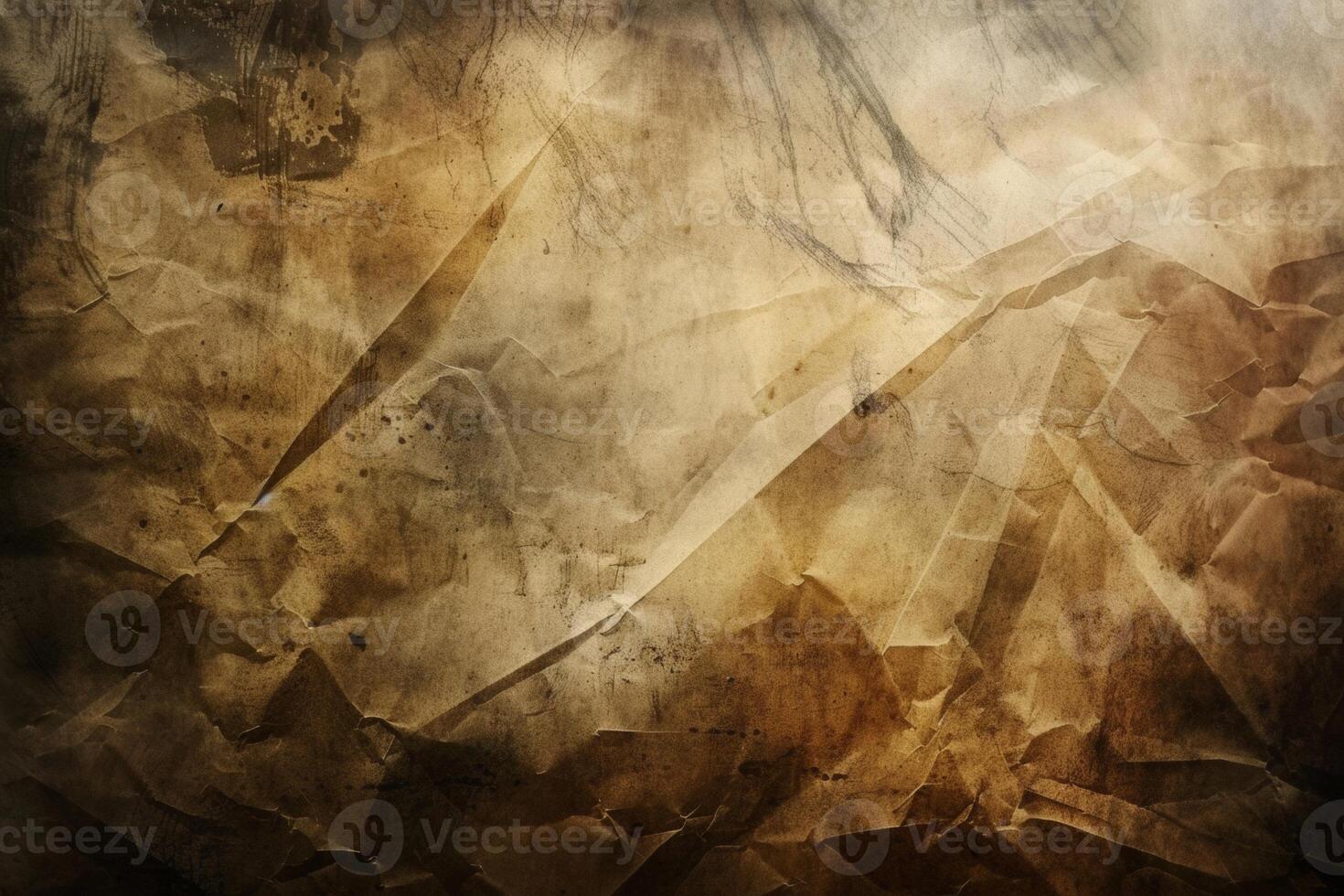 AI generated Vintage Textured Brown Paper Abstract photo