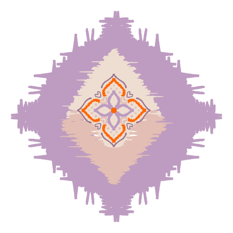 Ikat elements design for patterns or decorative artwork,ethnic motif, tribal ornament designs,fabric patterns. png