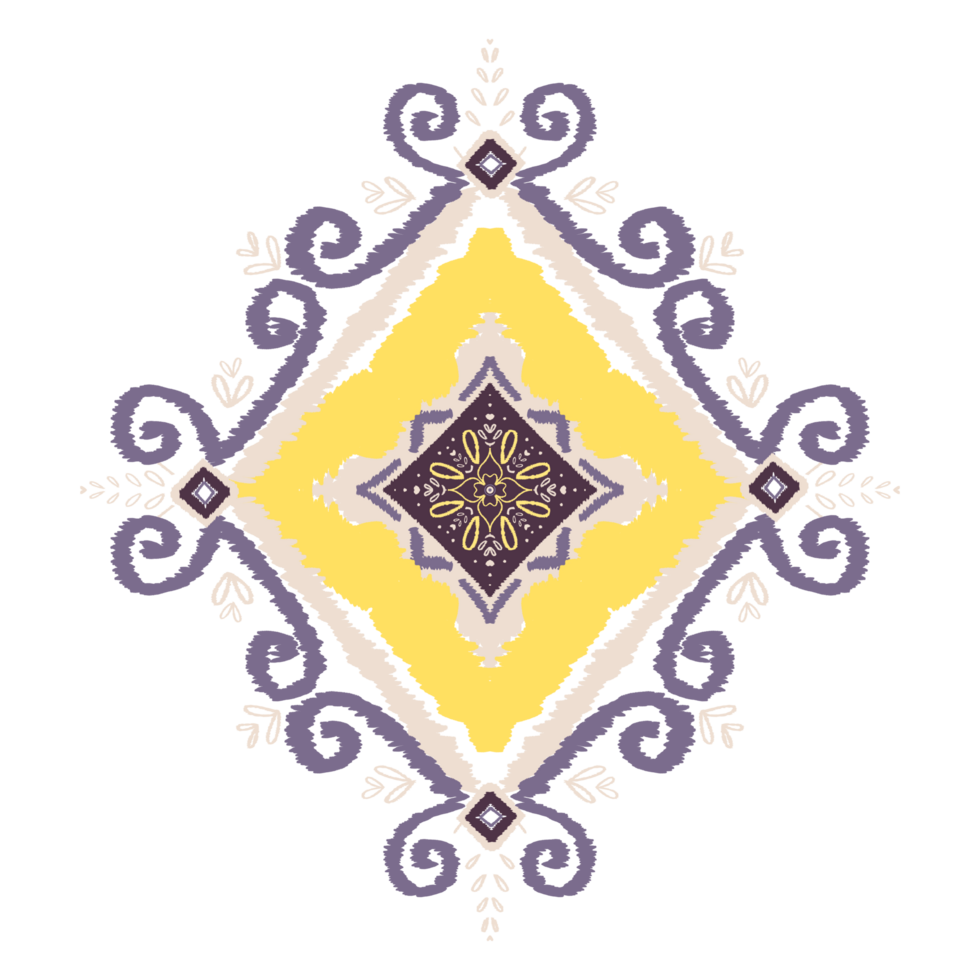 Ikat elements design for patterns or decorative artwork,ethnic motif, tribal ornament designs,fabric patterns. png